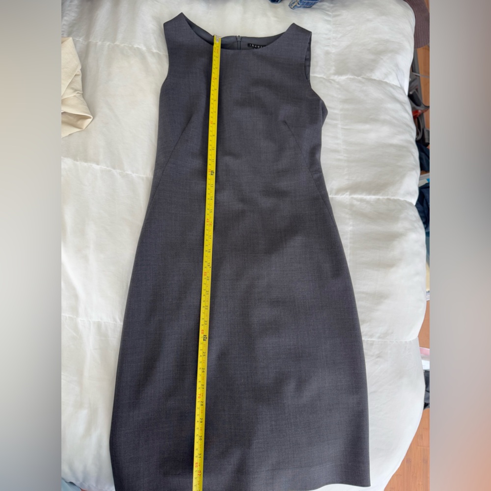 Theory Charcoal Sleeveless Dress - Picture 4 of 7